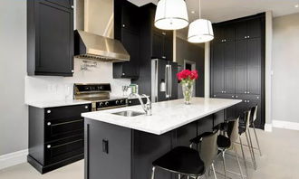 廚房里的黑色時尚 品位現代設計的專業之道